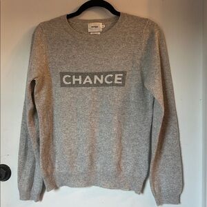 Not Shy Cashmere Sweater grey chance small